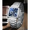 Men's Watches Business Square Dial Quartz Wristwatch Waterproof Chronograph Watch for Men 2025 Auto Date Clock
