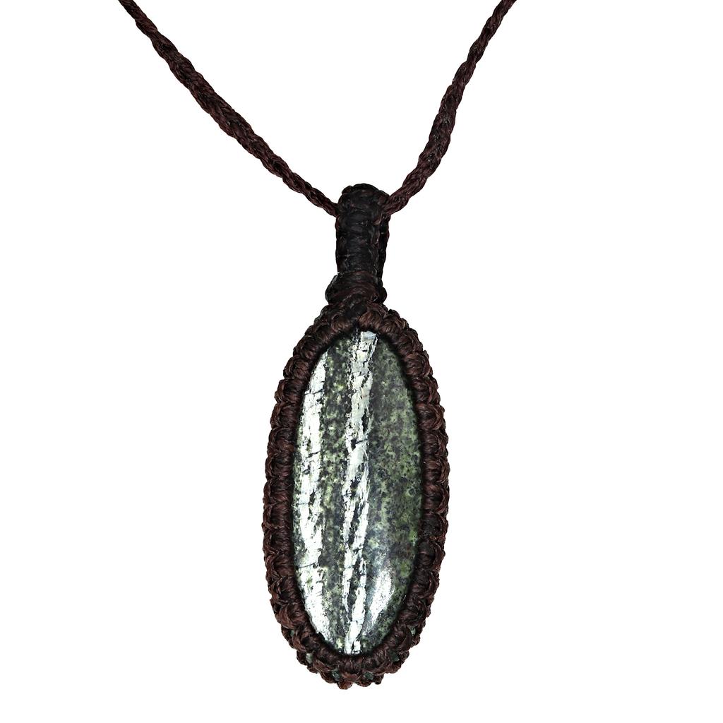 Ожерелье с драгоценными камнями, ювелирные изделия из зебры, яшмы, макраме, нить ручной работы, 20-36 дюймов, унисекс