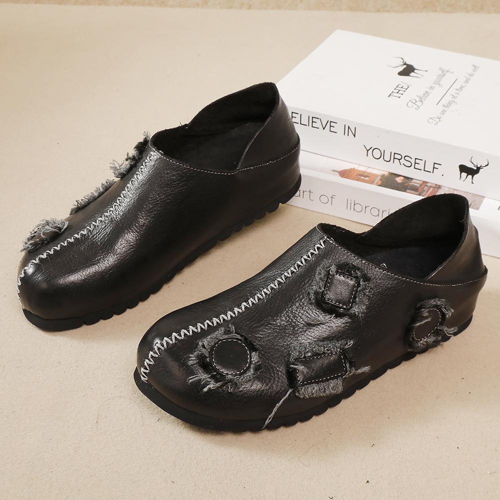 Johnature Женская обувь из натуральной кожи, высококачественные кожаные мокасины, универсальная обувь на плоской подошве на все времена года