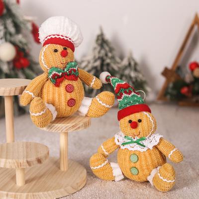 Рождественский пряничный человечек кукла мягкая игрушка веселое рождественское украшение мультяшная кукла фигурка