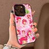 Чехол для телефона Клубничный Ш-Шорткейк для iPhone 17 17Air 16 15 14 13 12 11 Pro Max Plus Цветной Серебристый