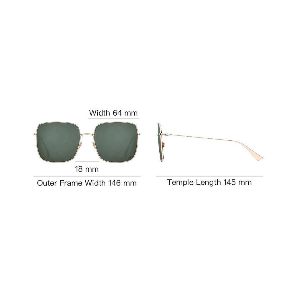 Dior Metal Square Frame Sunglasses Unisex sunglasses STELLAIRE1-DDBO7