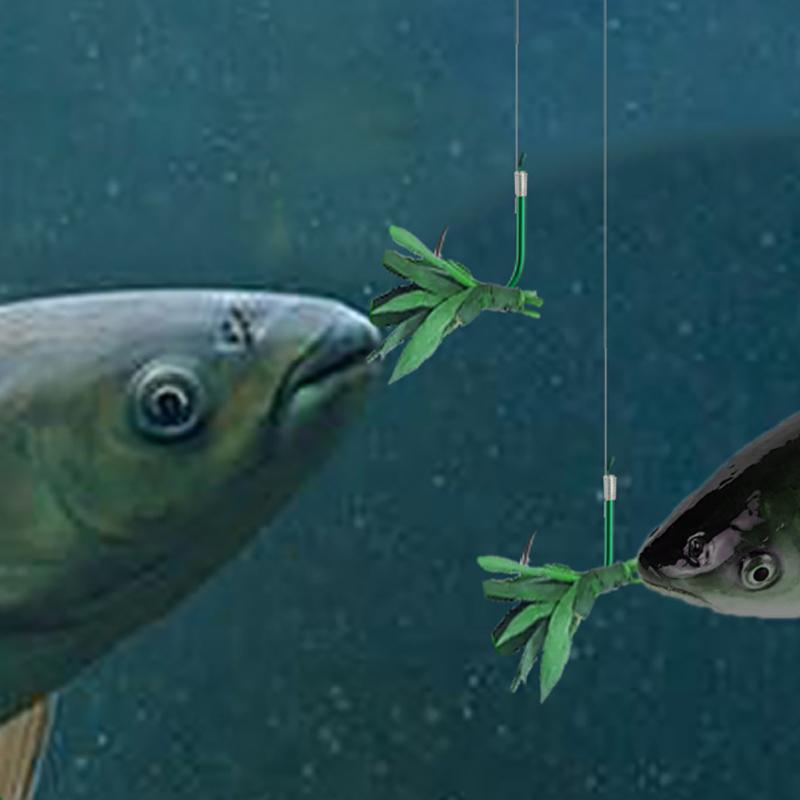 30 шт. наборы прочных рыболовных крючков – с зазубринами и со смещением для крупного леща/толстолобика