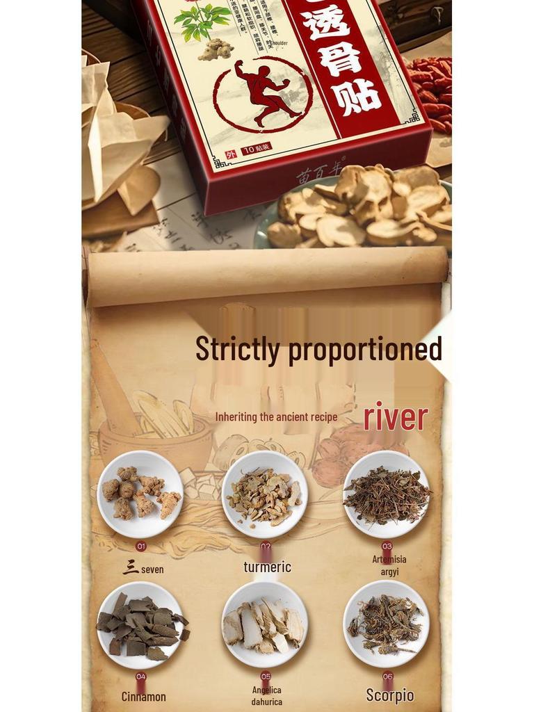 Mugwort Moxibustion Patch for Cervical, Shoulder, Lumbar, Knee, Waist and Leg Pain Relief - Genuine Heating Compress