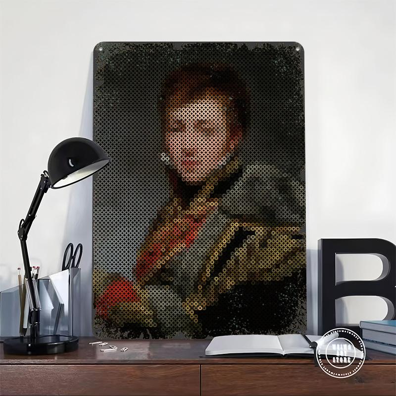 Portrait of Count Honoré De La Riboisière Tinplate Poster Customized Wall Art Vintage Retro Metal Signs for Decoration Room Home