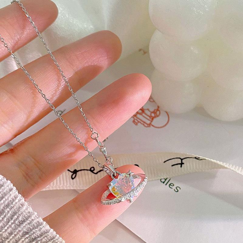 Ожерелье Love Planet Niche Sweet, Light Luxury, High-end Feeling New Keybone Chain