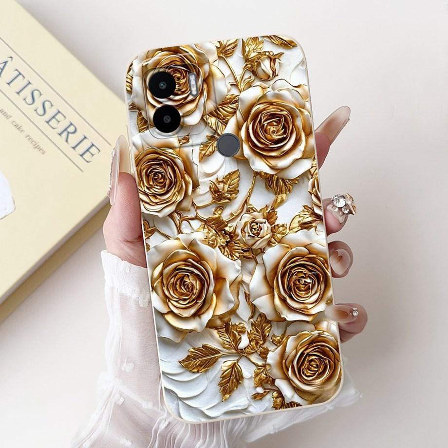 Чехол для Xiaomi Redmi A1+ A2+ A1 A2 A3 A3X A3 Pro Funda Redmi A5 A4 С рисунком Сердце Бантик Цветочный Мотив Чехол Мягкий Силикон