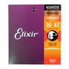 Струны для акустической гитары ELIXIR 16002 NANOWEB PHOSPHOR BRONZE EXTRA LIGHT 10-47×3SET