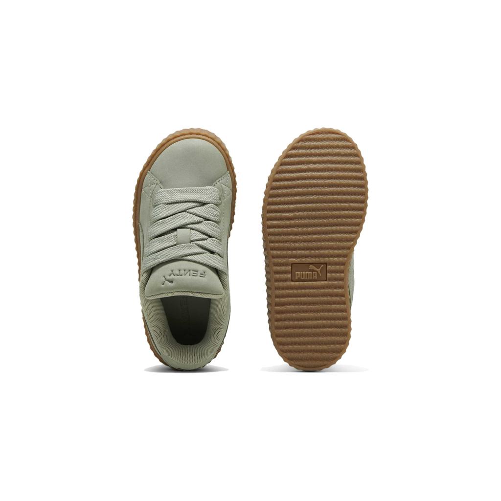 Fenty x Puma Creeper Phatty Little Kid Earth Tone Pack - Зеленый туман Детские кроссовки Золотистая подошва 399867-02