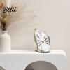 Living Room Wall Clock Modern Distorted Melting Clock Arabic/Roman Numeral Table Silent Decorative Timepiece Non-Ticking for Bedroom Office