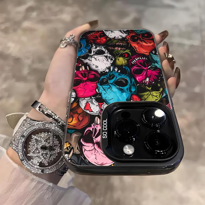 Счастливого Хэллоуина Цветной Чехол для Телефона с Рисунком Черепа Для Samsung Galaxy S20 S21 S22 S23 S24 S25 Plus Ultra FE A35 A54 A55 Чехол