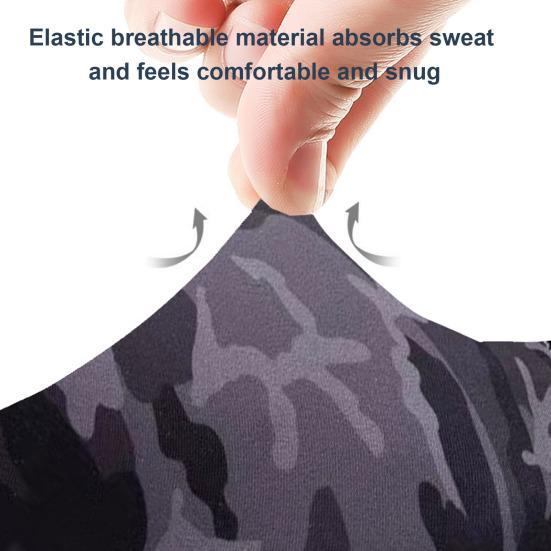 1 пара камуфляжных перчаток для рыбалки с полупальцами, защита от ультрафиолета UPF 50+, легкие перчатки без пальцев для мужчин и женщин, для занятий спортом на открытом воздухе, парусного спорта, каякинга, гребли