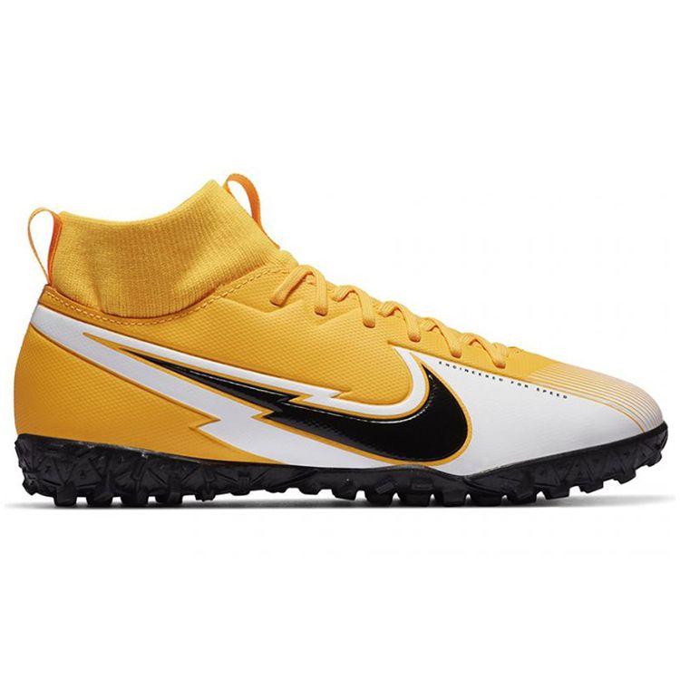 Nike Детские кроссовки Mercurial Superfly 7 Academy TF GS Laser Orange White Black AT8143-801