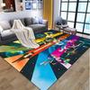 Mighty Morphin Power Rangers Pattern Rug, Indoor/Outdoor Mat, for Picnic, Gameroom, Bedroom, Office, Living Room, Home Decor Carpet, Birthday Gift