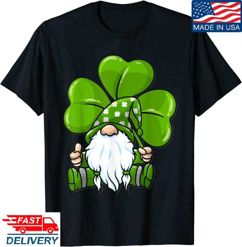 Green Gnome Shamrock St. Patrick's Day Lucky T-shirt