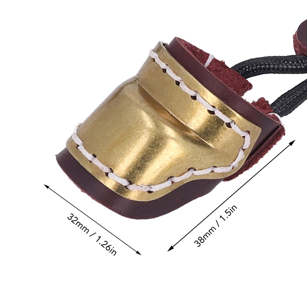 Archery Leather Finger Guard Comfortable Regulating Ergonomic Simple Use Archery Bow Thumb