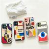 B-Bauhaus Fashion Retro Art For IPhone 16 15 14 13 12 11 Pro Max X XS MAX Plus Translucent Black Phone Cover