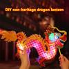 2024 Праздник середины осени Фестиваль фонарей Ручная работа DIY Фонарь Материал Сумка Детский ручной светящийся ПВХ Дракон Фонарь Lan