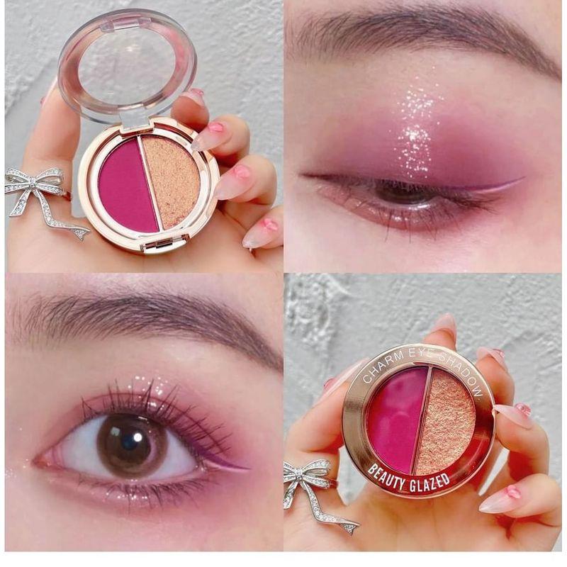 BEAUTY GLAZED - Матовые и жемчужные тени для век с двойным эффектом Charm - 10 оттенков