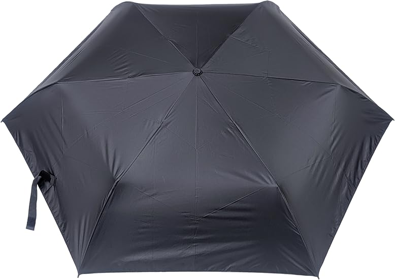 Rose Sangyo 60см Легкий Складной Зонт от Солнца и Дождя, Карбон 61601201, Мужской, Черный,