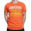 Men Amazing Dad Awesome Grandad Funny Fathers Day TShirt Tee Best Daddy Ever