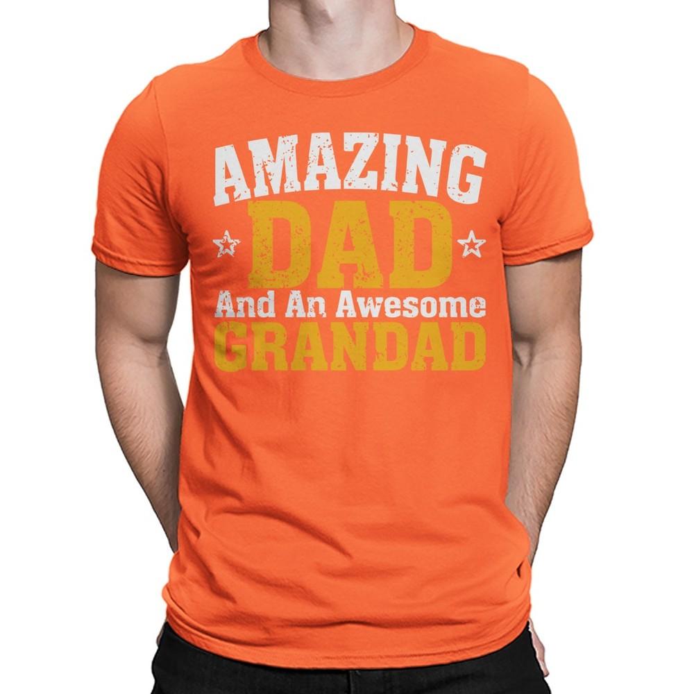 Men Amazing Dad Awesome Grandad Funny Fathers Day TShirt Tee Best Daddy Ever