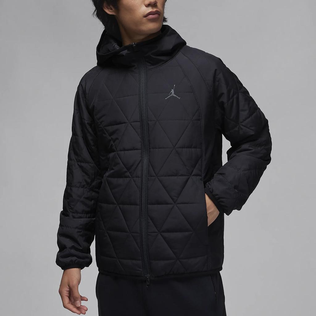 Jordan Мужская хлопковая куртка с капюшоном и длинными рукавами, с логотипом, черная FD2638-010