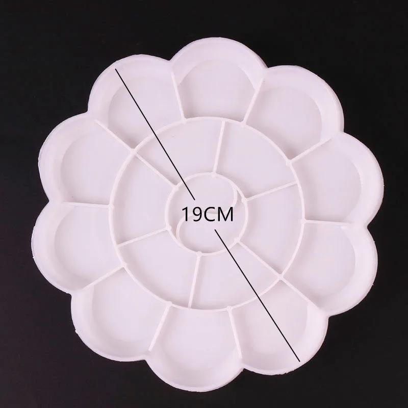 4 Size Plastic Palette Art Alternatives Paint Tray Artist Watercolor Supplies for Acrylic Oil Propylene Gouache Craft DIY