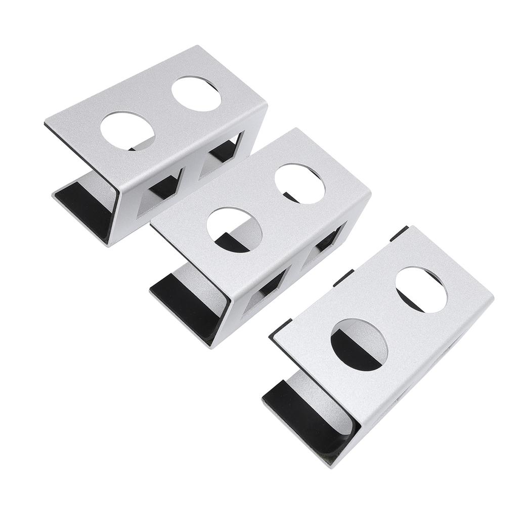 Under Desk Laptop Mount Aluminum Alloy Metal Under Desk Shelf Device Holder with Anti Scratch