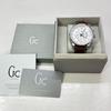 Б/у Мужские часы GUESS GC X81001G1S GC Коричневый кожаный ремешок