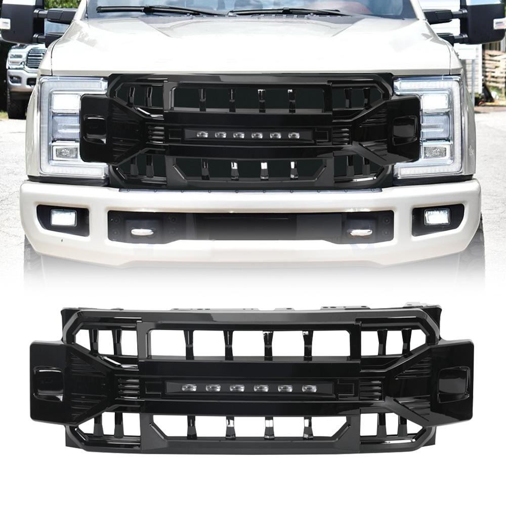 Подходит для 17-19 Ford F250/F350/F450: Решетка радиатора в стиле «Топор войны» для модифицированных пикапов.