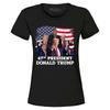 47th President Donald Trump Women's T-Shirt American Flag Shirt