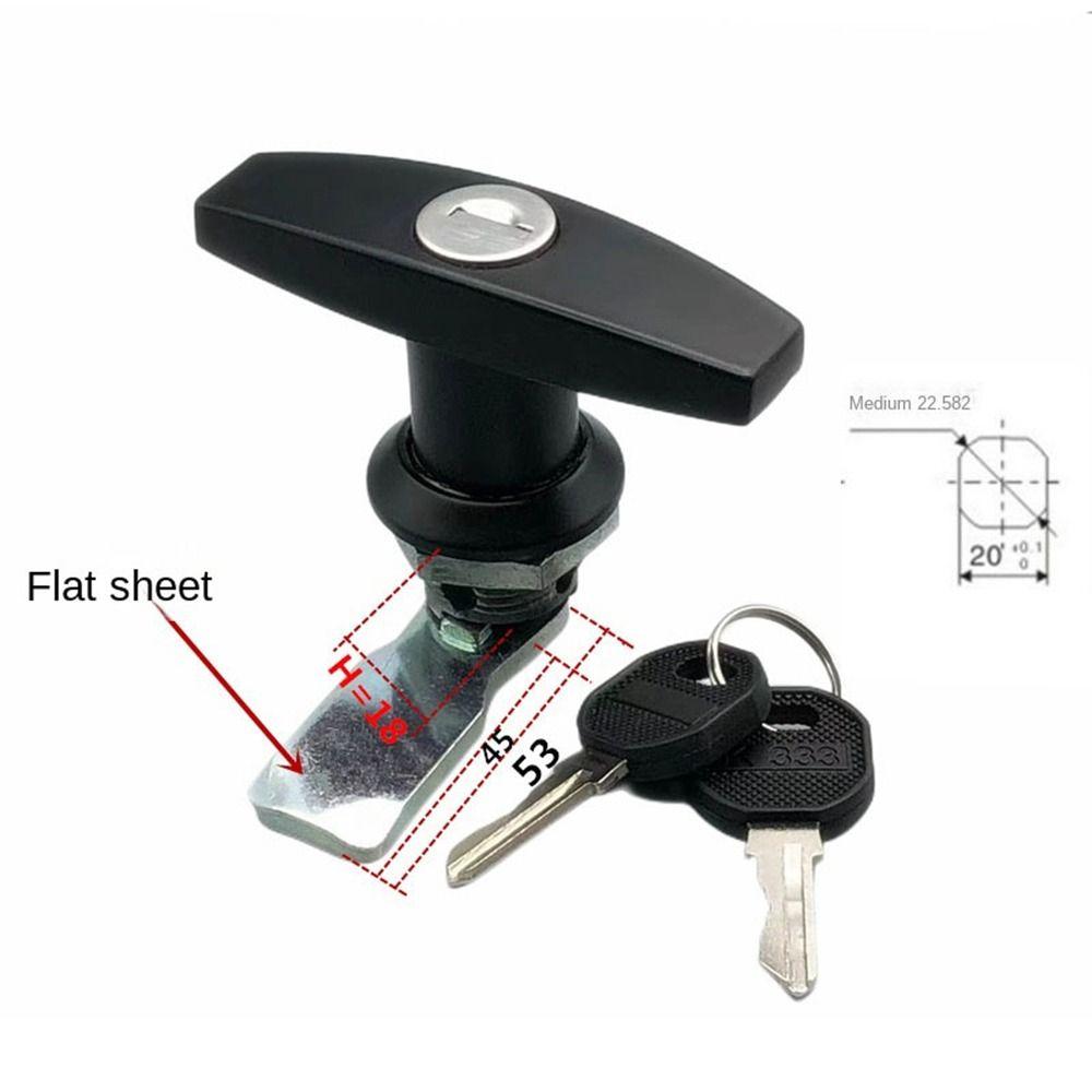 Ручка-замок из цинкового сплава для фиксации, замок для дверцы шкафа, новый Т-образный замок, гаражная дверь