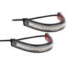 Auto 1/2Pcs 12V LED Ring Fork Strip Lamp Flashing Blinker Motorcycle Turn Signal Light & DRL Amber White Moto Flasher