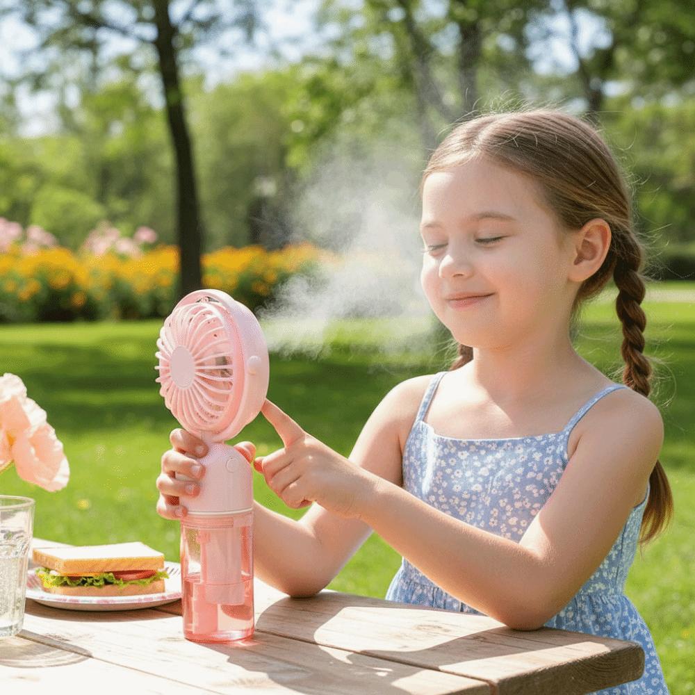Portable Portable Mini Handheld Fan Rechargeable Mist Fan for 5V300mAh Hot Summer