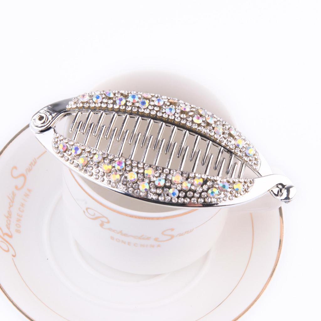 Аксессуары для волос Рисовая метелка с заколкой для волос с бриллиантами Корейский черный зажим для хвоста Пластиковый зажим-банан cClip Расческа для волос Аксессуары для волос