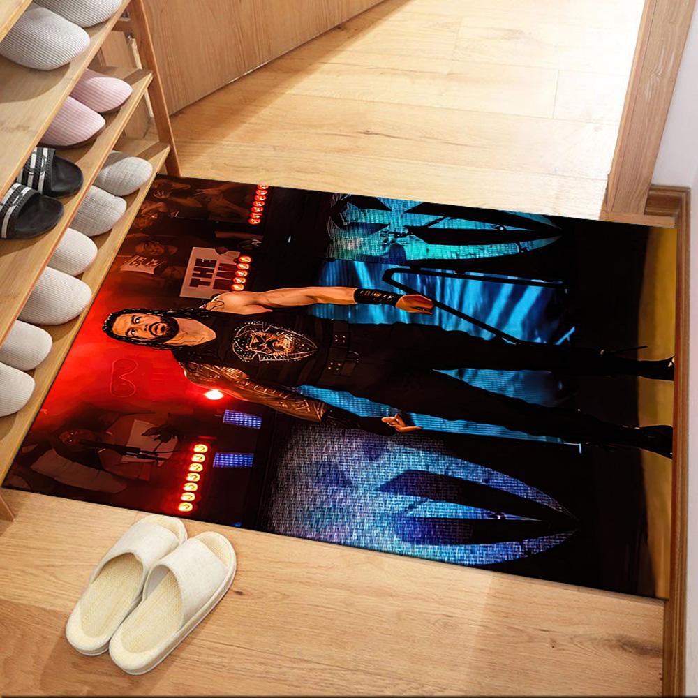 Roman Reigns2 Square rugs are a great choice for living rooms, bedrooms, home décor, and as gifts.