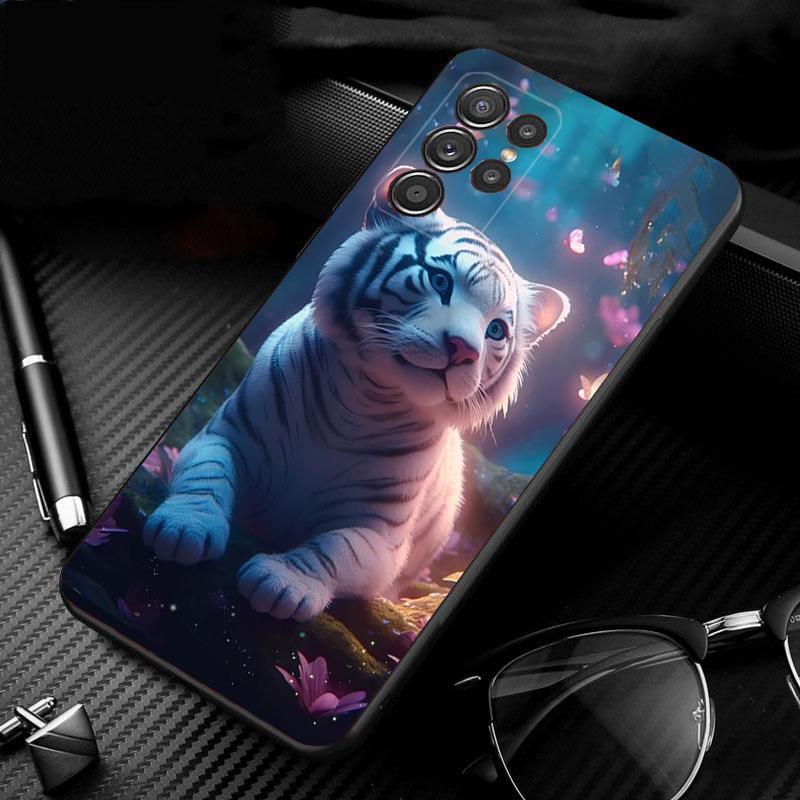 Милый чехол для телефона Baby Tiger для Samsung S24 S23 S22 S21 S20 Ultra S20 S22 S21 S10E S20 FE S24 Plus Shell Case