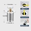 Bathroom Sink Plug Stopper Stainless Steel Filter Basket Sink Drain Hair Catcher for Washroom Restroom Kitchen