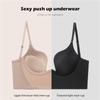 Push Up Bra Backless Women Bras Low Cut Sexy Plunge Brassiere Open Back Wedding Underwear Invisible Seamless Deep U Lingerie