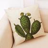 Creative Cactus Potted Plant Throw Pillow Covers With Digital Printing Of Short Plush Fabric Car-Shaped Sofa Cushion Home Decor
