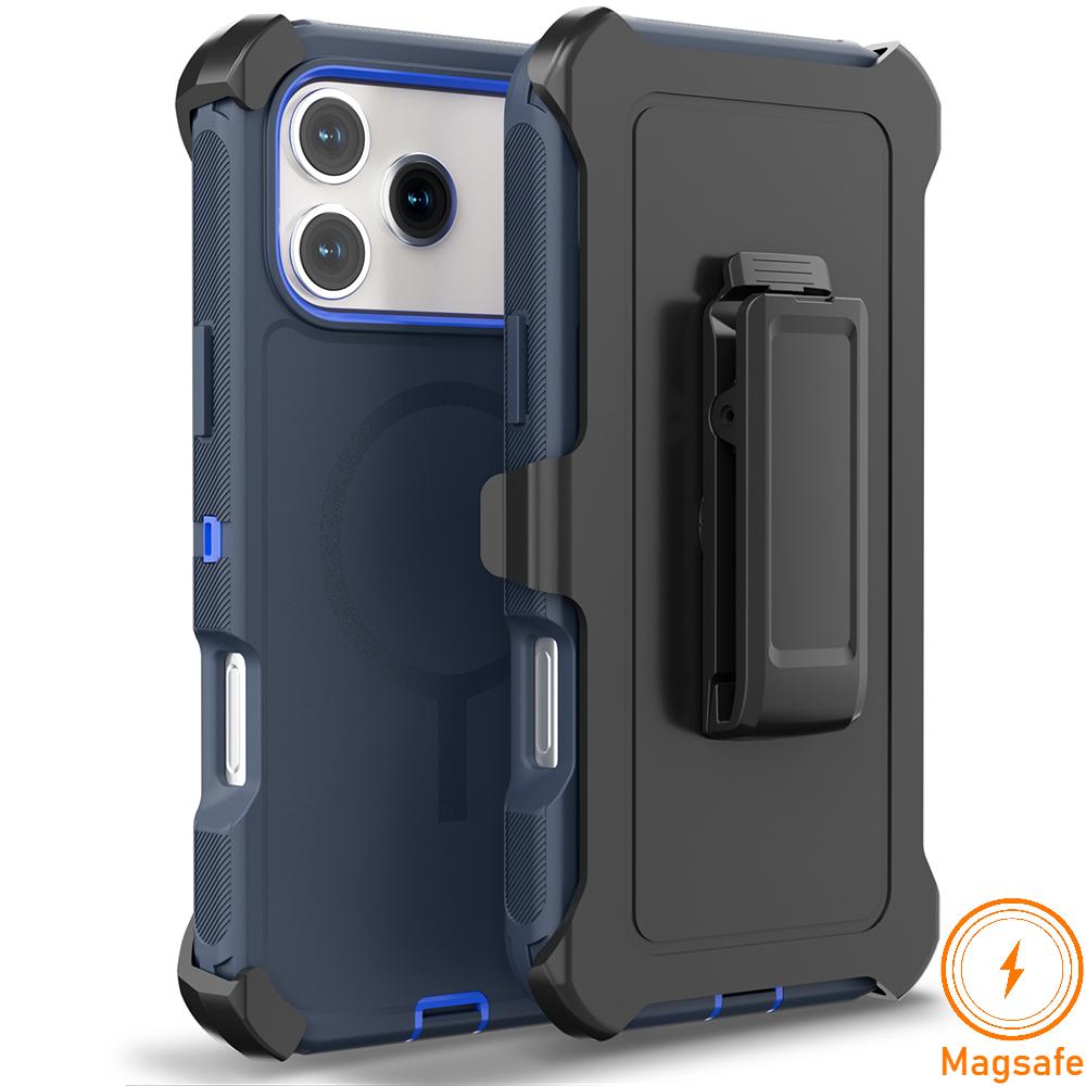 Защитный чехол Armor OTT Defender Box с магнитом для телефона Для IPhone17 Pro Max Air 16 15 14 13 12 Для Magsafe Прочный ударопрочный С крышкой-клипсой