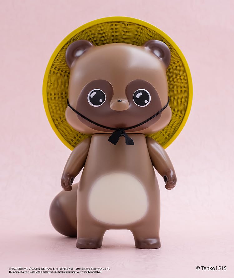 EMBER TOYS Fox Chibi Creature Painted Soft Vinyl Figure Two-Tailed Pon-Kichi Non-Scale