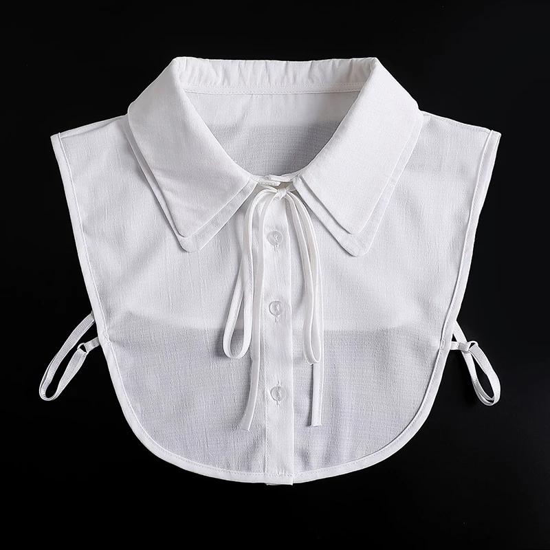 Formal False Collar Women Embroidery Faux Col Half Shirt Blouse Fake Collars Sweater Shirt Detachable Collars Accessories