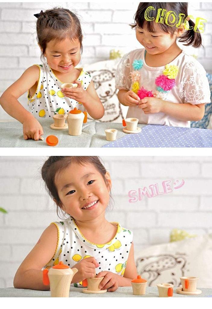 Edute Limited Edition Guidebook Wooden Educational Play House Pretend VOILA Tea Birthday 3 Years 4 Years Edute Included, Toys, Toys, Play, Set, Cup,