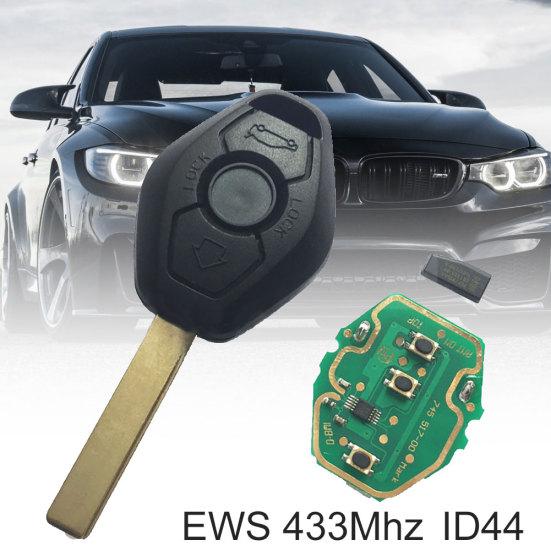 433 МГц, 3 кнопки, удаленный автомобильный брелок с чипом ID44 для BMW E46 E39 3 5 7 серии