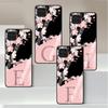 Пользовательский чехол Cherry Blossom Flower Initial Glass для Samsung Galaxy A52 A71 A50 A51 A70 A21s A31 A72 A10 A12 A22 5G Phone Cover