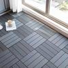 Водонепроницаемые модульные напольные плитки из ДПК, Прочные DIY доски для патио и террас, Перерабатываемый садовый напольный настил для помещений и улицы