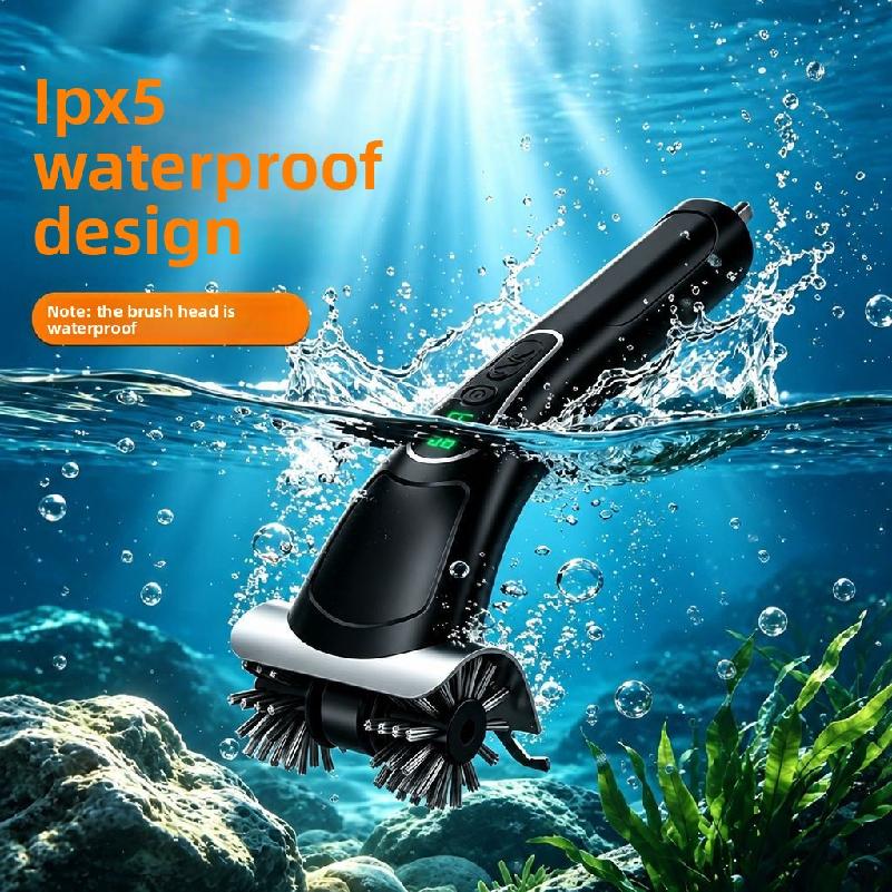 electric barbecue brush, stainless steel wire roller, rechargeable double-headed cleaning brush, outdoor barbecue grill cleaning