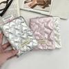 Creative Pink Silver Passport Cover PU Multi-function Women Men Waterproff Passport Bag Bowknot Travel Accessories Airplane